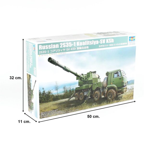 Trumpeter 01085 Rus 2S35-1 Koalitsiya-SV KSh - Görsel 5