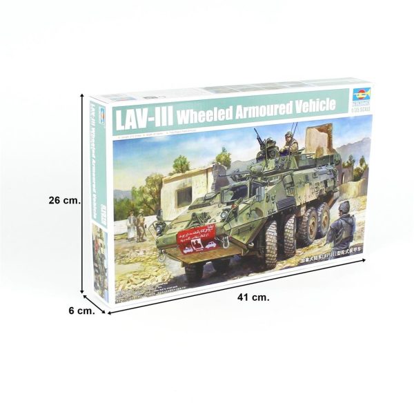 Trumpeter 01519 LAV-III 8x8 Tekerlekli Zırhlı Araç - Görsel 5