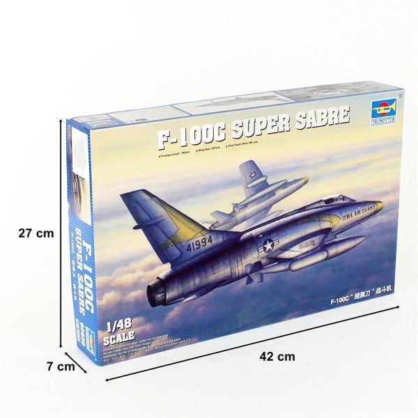 Trumpeter 02838 1/48 F-100C Super Sabre - Görsel 5