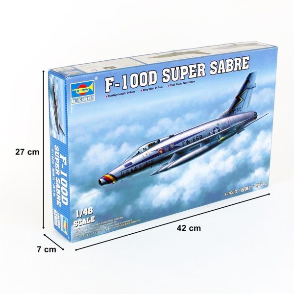 Trumpeter 02839 1/48 F-100D Super Sabre - Görsel 3