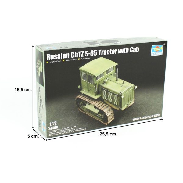 Trumpeter 07111 1/72 Rus ChTZ S-65 Paletli ve Sürücü Kabinli Traktör - Görsel 5