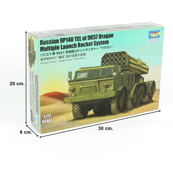 Trumpeter 07180 Rus 9P140 Kamyon ve 9K57 Uragan Çoklu Füze Sistemi - Görsel 5