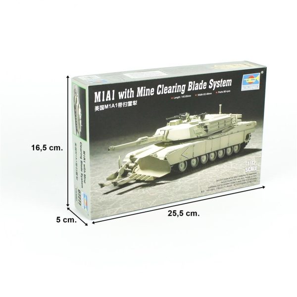 Trumpeter 07277 M1A1 Mayın Temizleme Aparatlı Tank - Görsel 5