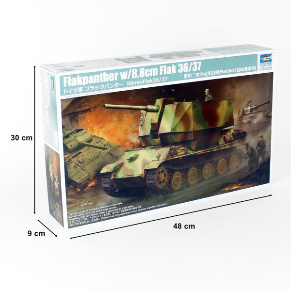 Trumpeter 09531 Flakpanther w/8.8cm Flak 36/37 - Görsel 5