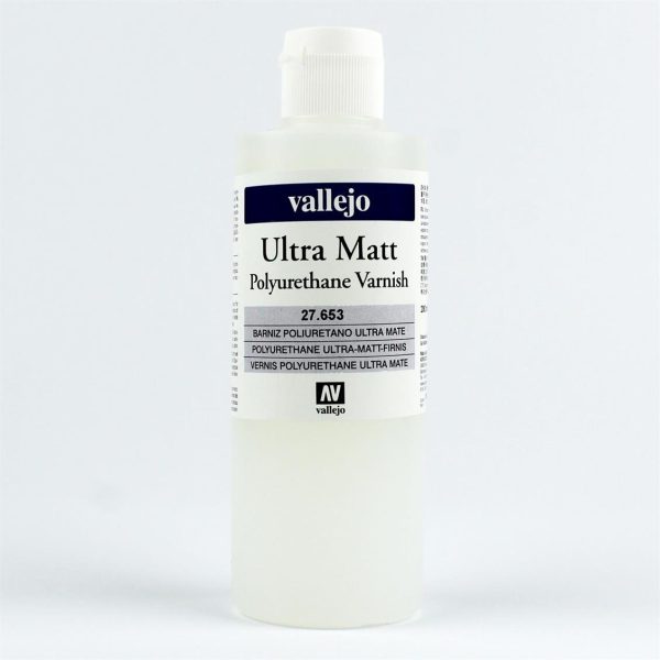 Vallejo 27653 200 ml. Poliüretan Ultra Mat Vernik