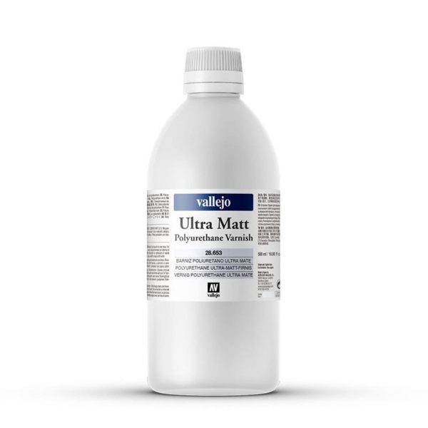 Vallejo 28653 500 ml. Poliürethan Ultra Mat Vernik