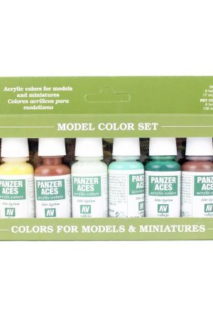 Vallejo 70129 8x18 ml. Skin Tone and Splinter Camouflage