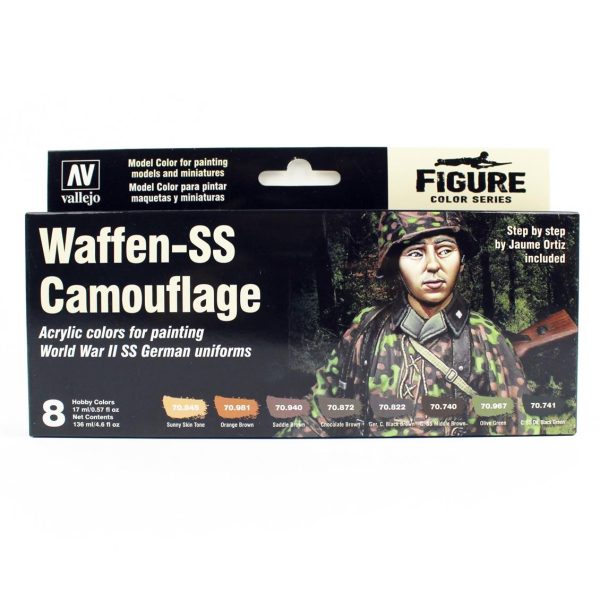 Vallejo 70180 8x18 ml. Waffen SS Camouflage by Jaume Ortiz