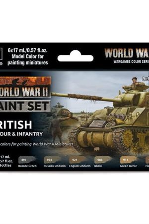 Vallejo 70204 6x18 ml. British Armour & Infantry