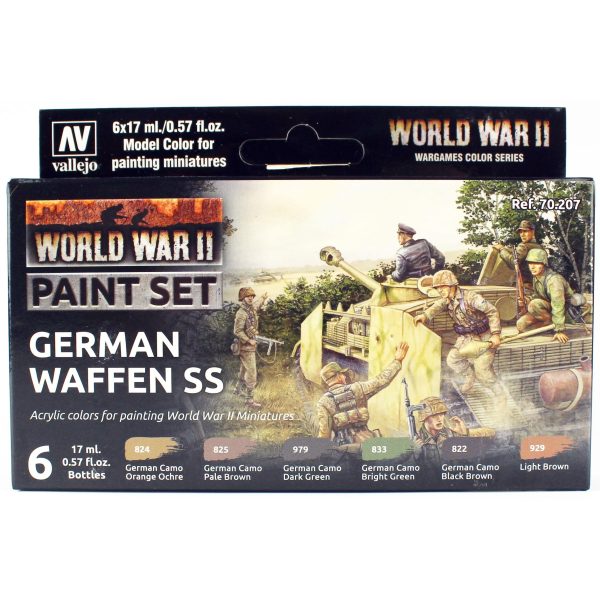 Vallejo 70207 6x18 ml. German Waffen SS
