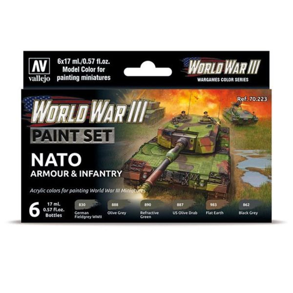 Vallejo 70223 6x18 ml. NATO Armour & Infantry