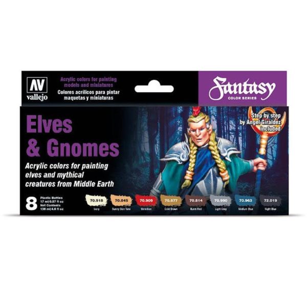 Vallejo 70242 8x18 ml. Elves & Gnomes