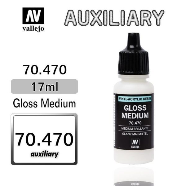 Vallejo 70470 18 ml. Gloss Medium (Parlaklaştırıcı)