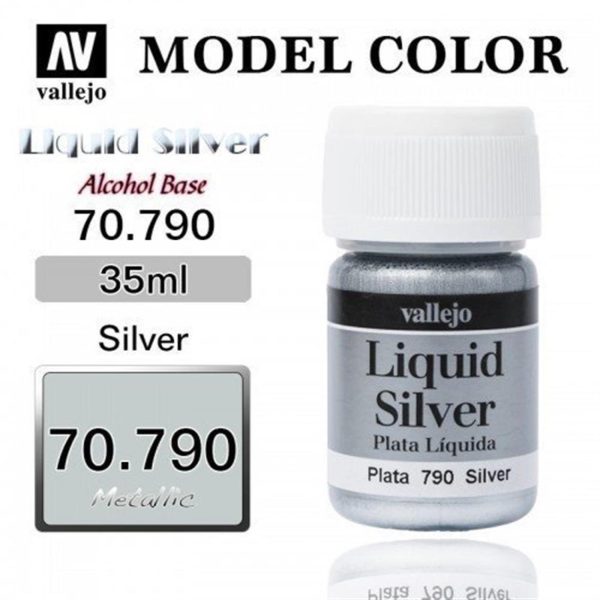 Vallejo 70790 35 ml. (211) Silver (Alcohol Based)