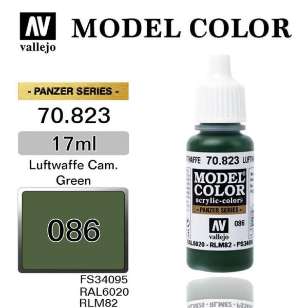 Vallejo 70823 18 ml. (86) Luftwaffe Cam.Green-Matt