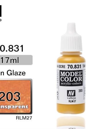 Vallejo 70831 18 ml. (203) Tan Glaze-Glaze