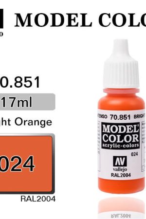 Vallejo 70851 18 ml. (24) Bright Orange-Matt
