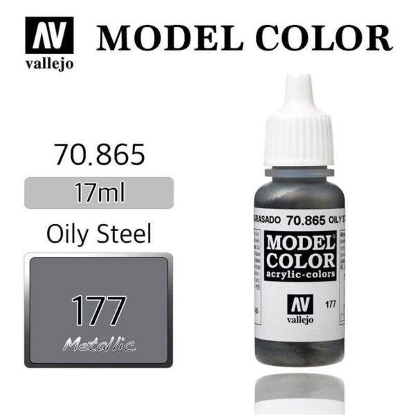 Vallejo 70865 18 ml. (177) Oily Steel-Metallic