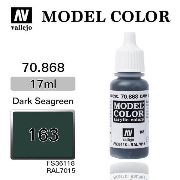Vallejo 70868 18 ml. (163) Dark Seagreen-Matt