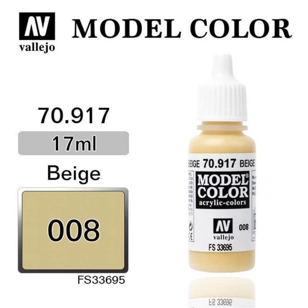 Vallejo 70917 18 ml. (8) Beige-Matt