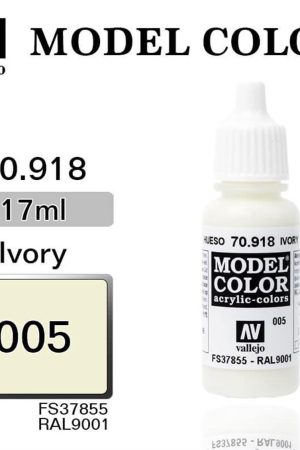 Vallejo 70918 18 ml. (5) Ivory-Matt