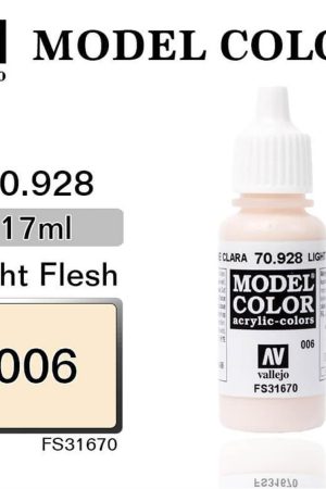 Vallejo 70928 18 ml. (6) Light Flesh-Matt