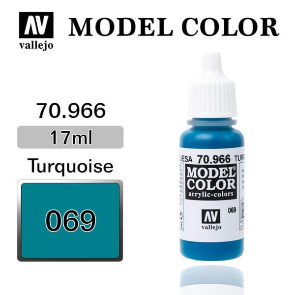 Vallejo 70966 18 ml. (69) Turquoise-Matt