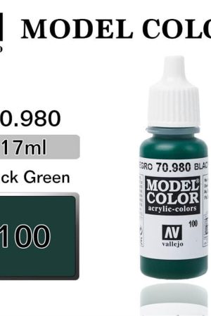 Vallejo 70980 18 ml. (100) Black Green-Matt