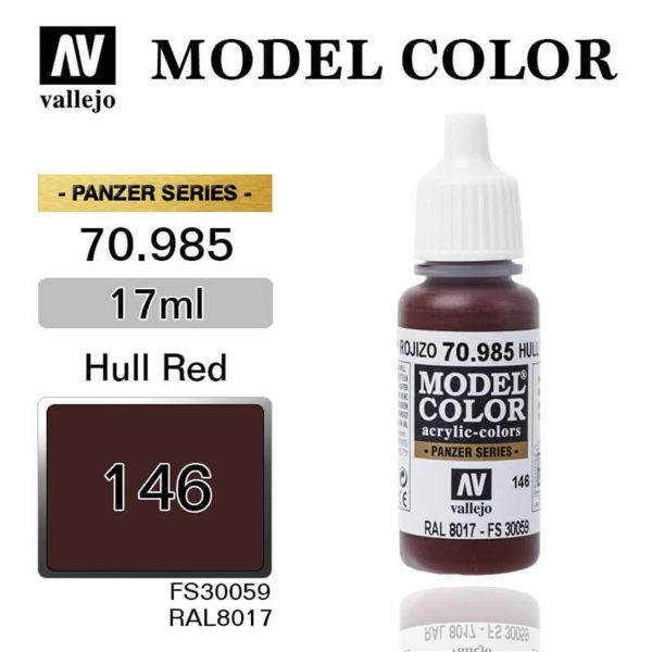 Vallejo 70985 18 ml. (146) Hull Red-Matt