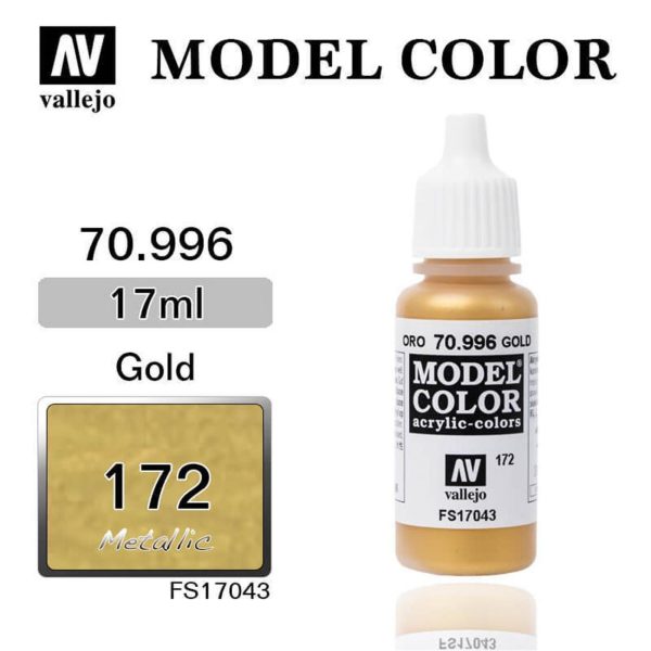Vallejo 70996 18 ml. (172) Gold-Metallic