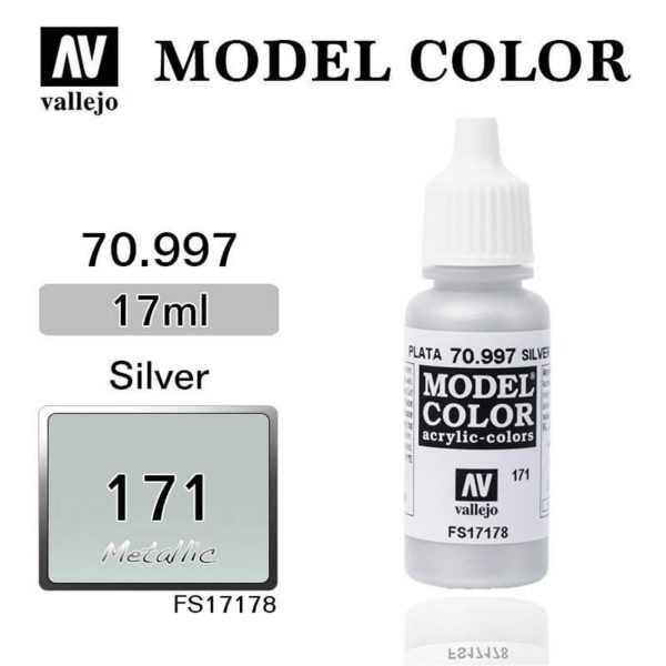 Vallejo 70997 18 ml. (171) Silver-Metallic