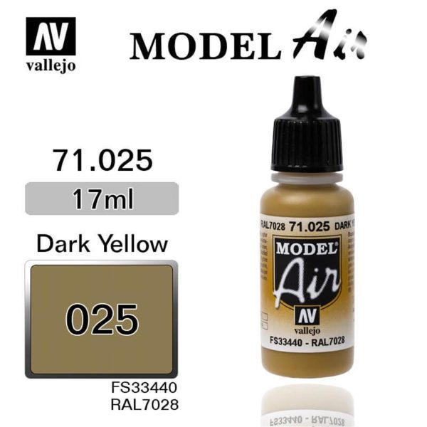 Vallejo 71025 18 ml. Dark Yellow