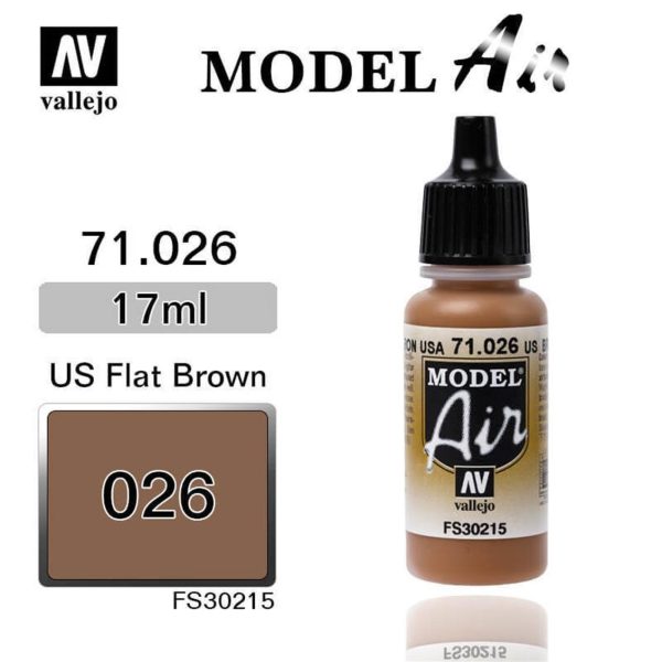 Vallejo 71026 18 ml. USA Flat Brown