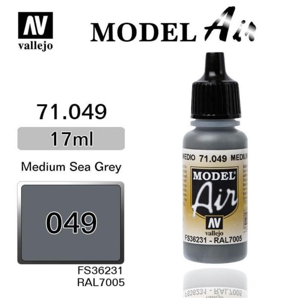 Vallejo 71049 18 ml. Sea Grey