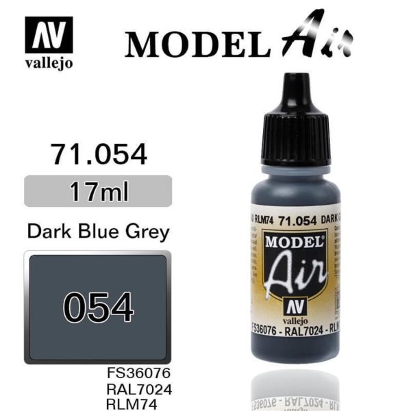 Vallejo 71054 18 ml. Dark Grey Blue