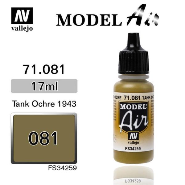 Vallejo 71081 18 ml. Ochre