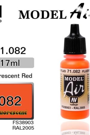 Vallejo 71082 18 ml. Fluorescentrescent Red