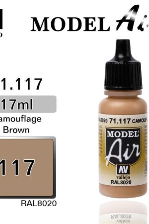 Vallejo 71117 18 ml. Camouflage Brown