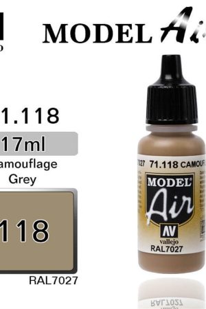 Vallejo 71118 18 ml. Camouflage Grey