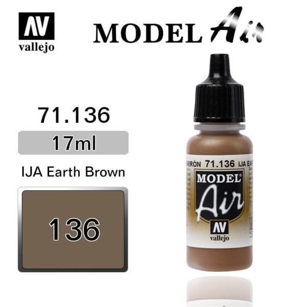 Vallejo 71136 18 ml. IJA Earth Brown
