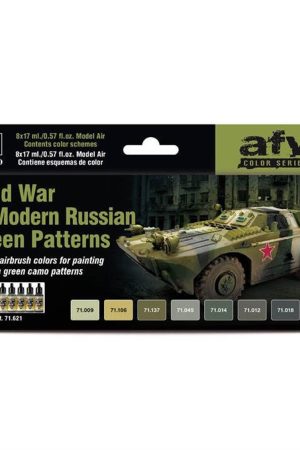 Vallejo 71621 8x18 ml. Cold War & Modern Russian Green Patterns