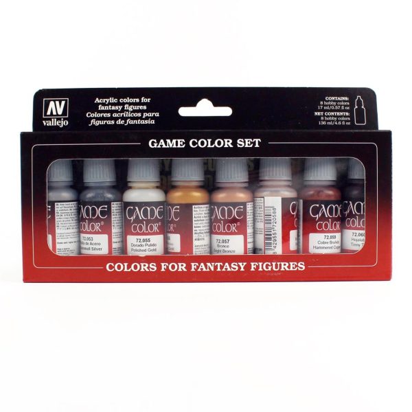 Vallejo 72303 8x18 ml. Metallic Colors