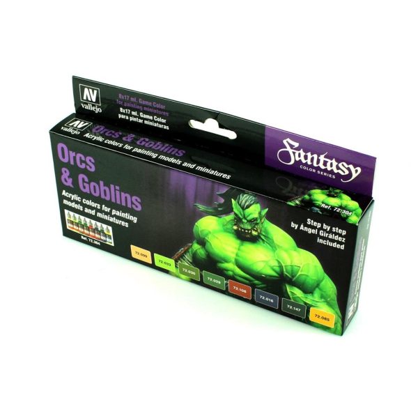 Vallejo 72304 8X18 ml. Orcs & Goblins