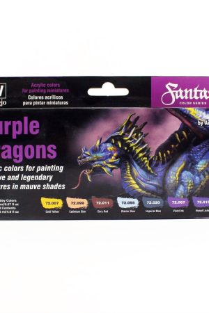 Vallejo 72305 8x18 ml. Purple Dragons by Angel Giraldez
