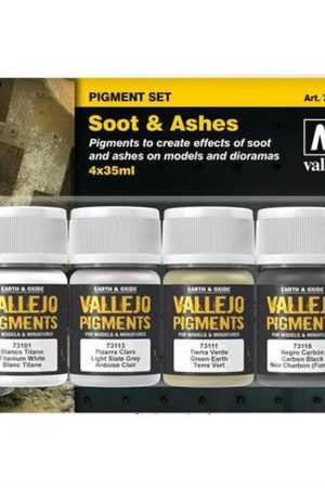 Vallejo 73193 4X35 ml. Soot & Ashes