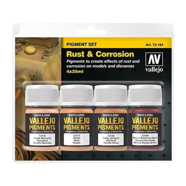 Vallejo 73194 4X35 ml. Rust & Corrosion