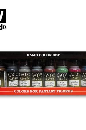 Vallejo 73998 8x18 ml. Game Color Washes Boya Seti