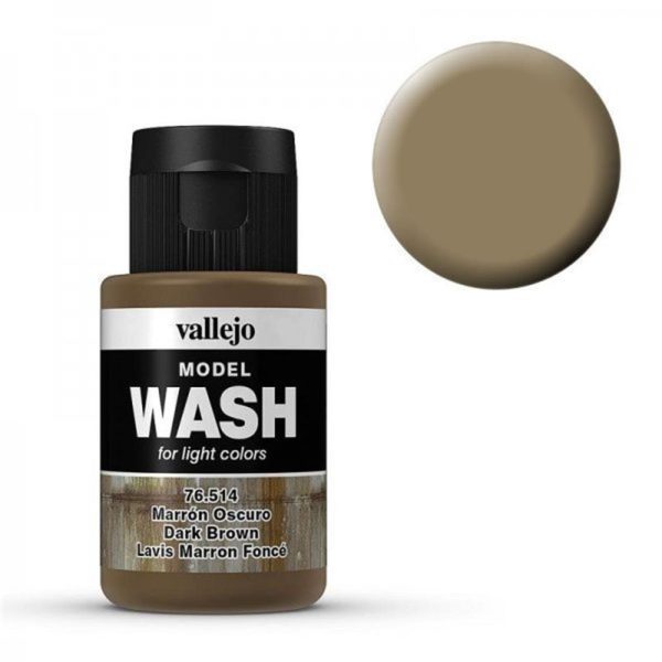 Vallejo 76514 35 ml. Dark Brown