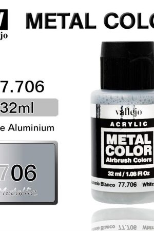 Vallejo 77706 32 ml. White Aluminium