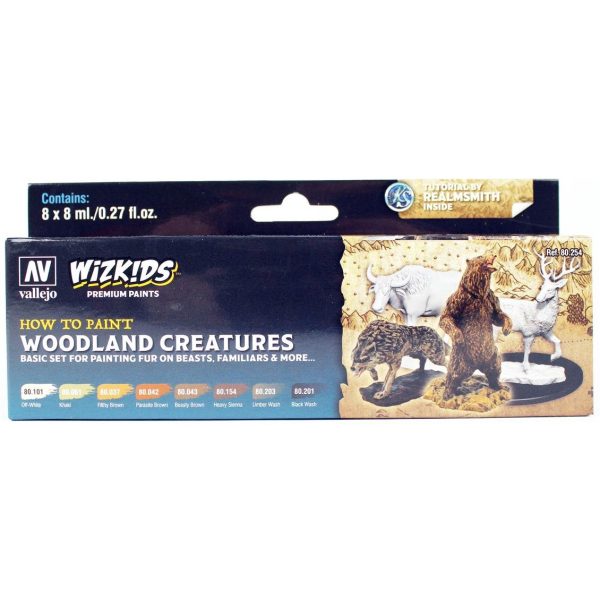 Vallejo 80254 8x8 ml. Woodland creatures